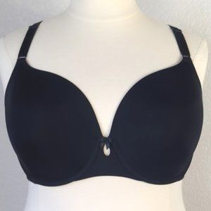 🌷Torrid 40DDD T-shirt Bra Underwired Lined Black Microfiber Knit